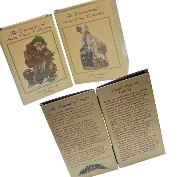 Lot 2 International Santa Collection Figurines Sveti Miklavz/Knecht ReprechtREAD - Picture 2 of 14